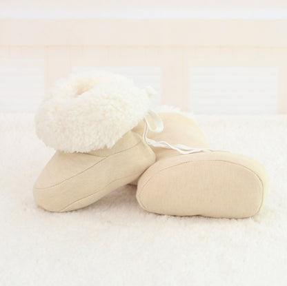 Neue Babyschuhe, weiche Sohle, ideal für Neugeborene, Kleinkinder im Winter, warm haltend, bedruckte Lauflernschuhe für Babys und Kinder 