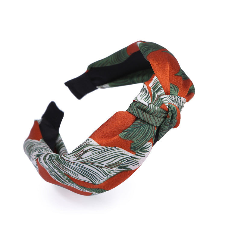 Simple Wide-Sided Knotted Face Wash Headband