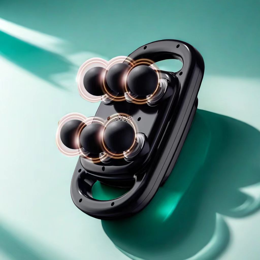 Professionelles, grenzüberschreitendes Faszienmassagegerät mit sechs Aufsätzen und Hochfrequenzvibration zur Muskelentspannung, Heimmassagegerät, auf Lager