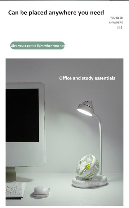 USB-Mini-Lüfter-LED-Tischlampe