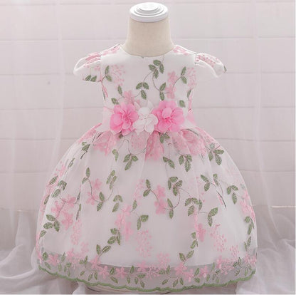 Sommerliche Kinderkleidung, Babygeburtstagskleid, Hochzeitskleid, Rock, flauschiges Kleid für Mädchen
