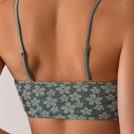 Sexy bedruckter Badeanzug für kleine Oberweite, der eine schmeichelhafte Silhouette zaubert