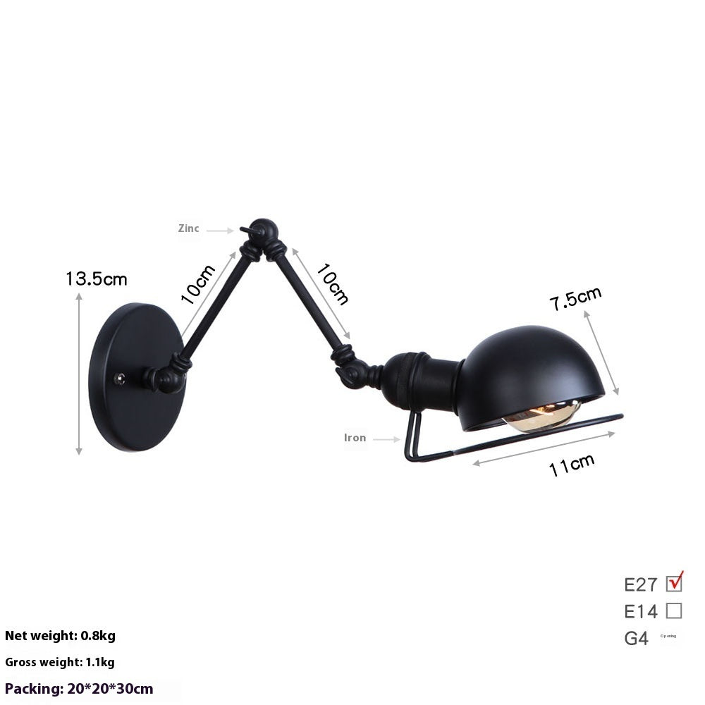 LED-Wandleuchte mit langem Arm, ideal für Arbeits- und Schlafzimmer, neben dem Bett