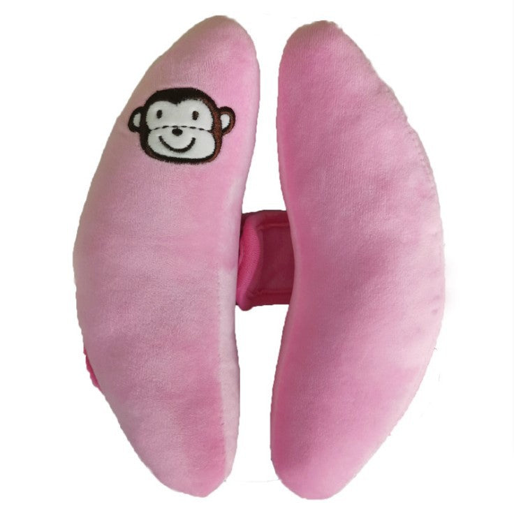 Kissen in Form eines Babykopfes, Bananenkissen