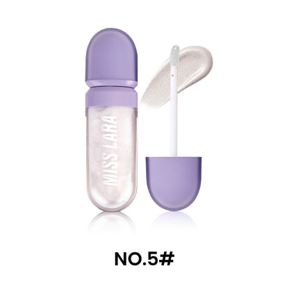 Elektroplattierter Lipgloss mit Spiegeleffekt für einen sofortigen Lippenaufpolsterungseffekt und strahlenden Lippen.