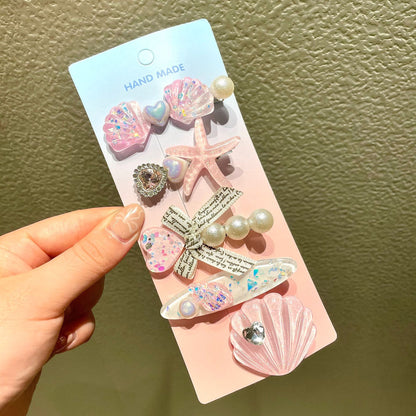 Children's Creative Starfish Shell Hairpin
