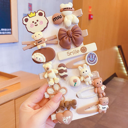 Haarspange für Kinder, Haarspange mit Schleife, Kopfbedeckung