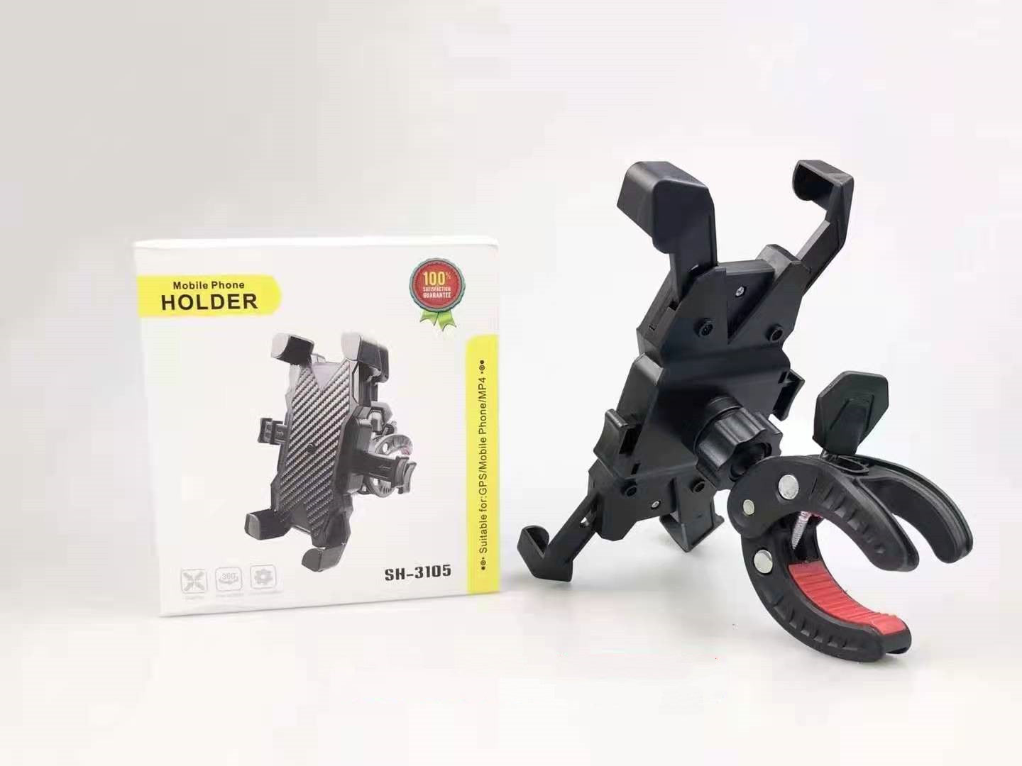 Teleskop-Rückspiegel für Fahrräder, Fahrrad-Anti-Shake-Halterung für Mobiltelefon-Navigation, wasserdicht