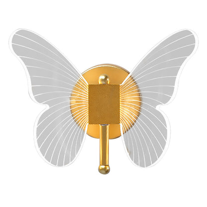 Schmetterlings-Wandleuchte – Luxuriöses, warmes Licht für den Nachttisch.