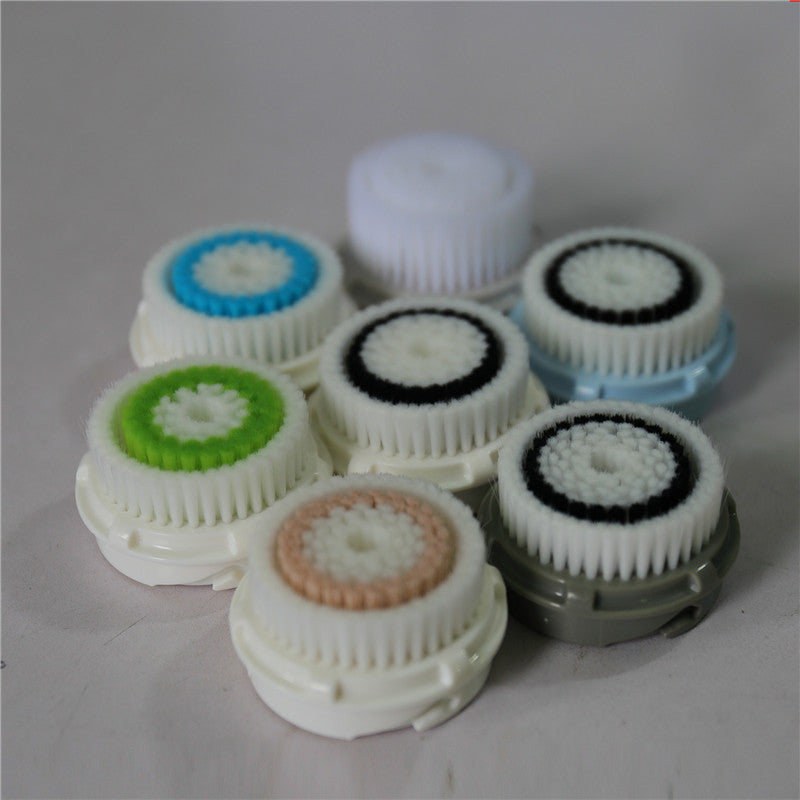 Face wash artifact brush head