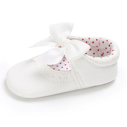 Babyschuhe, Babyschuhe mit weicher Sohle, PU-Prinzessinnenschuhe
