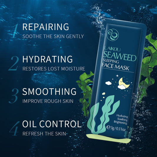 Feuchtigkeitsspendende Algen-Schlafmaske fürs Gesicht