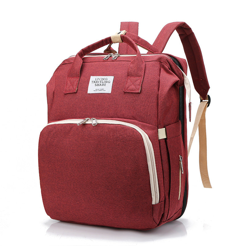 Tragbare, faltbare Babybett- und Wickeltasche, Mehrzwecktasche für Mutter und Baby