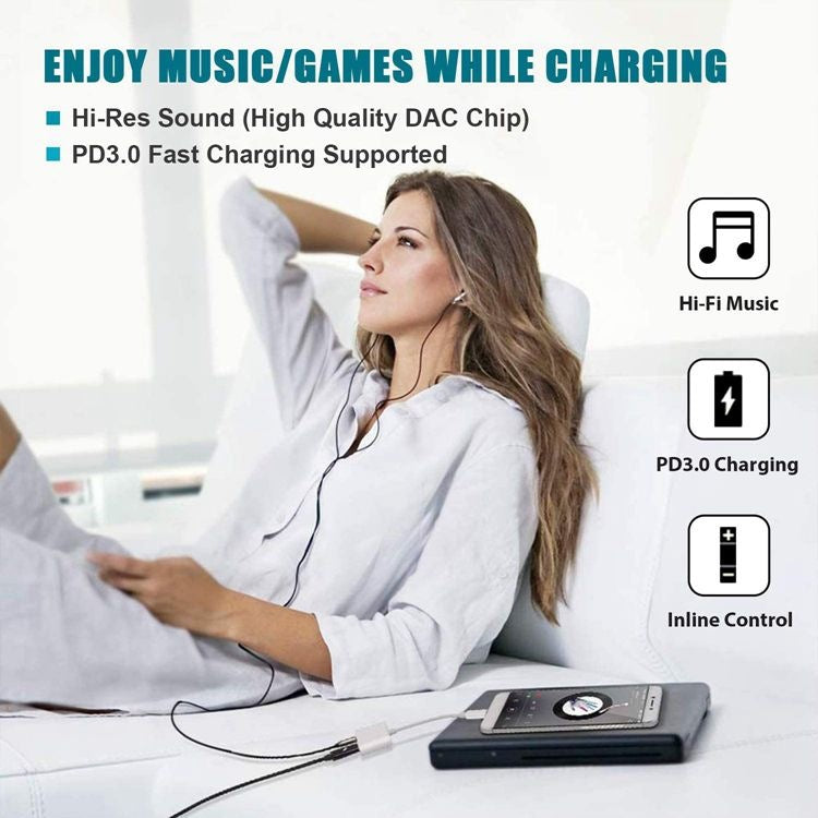 Digitaler USB-C-Adapter (DAC-Dekodierung) auf 3,5-mm-Adapterkabel