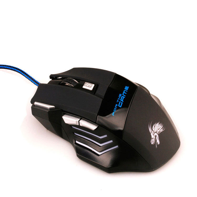 Bunte, leuchtende USB-Gaming-Maus mit 7 Tasten