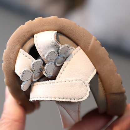 Koreanische Version der großen Kinder-Strandschuhe mit Blumenmuster und weicher Sohle