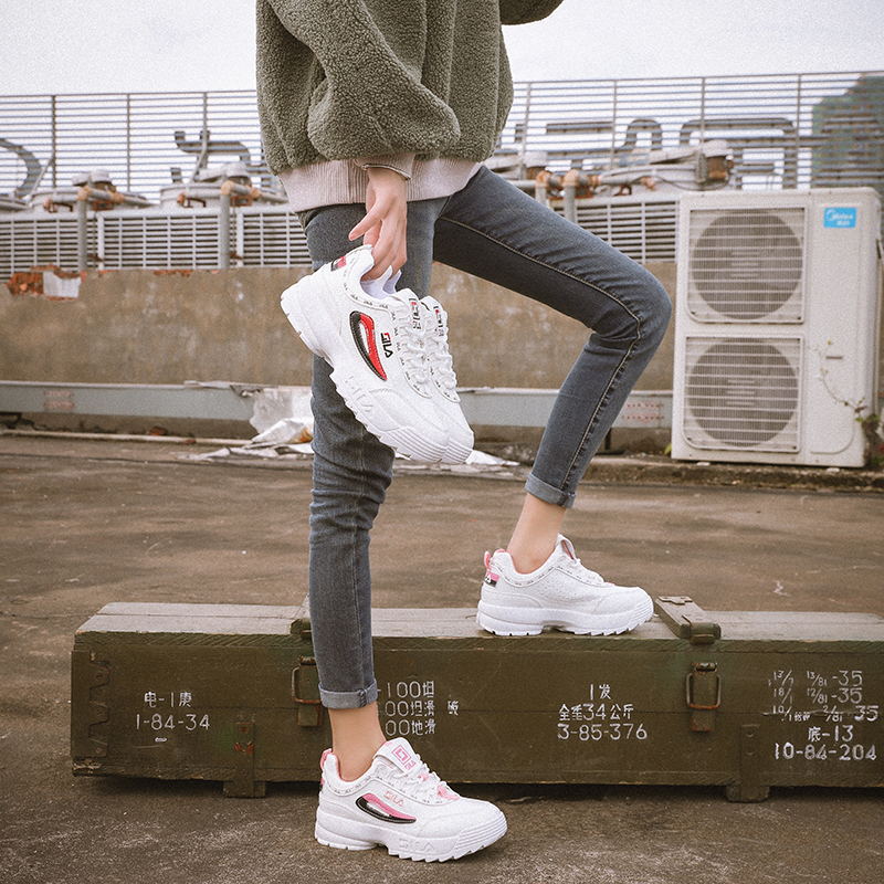 Lässige Damenschuhe für ältere Kinder ab 10 Jahren, koreanische Herbstversion des Trends, 12 Sportschuhe für Mädchen ab 16 Jahren, Schuhe für Jugendliche ab 16 Jahren, Papa-Schuhe