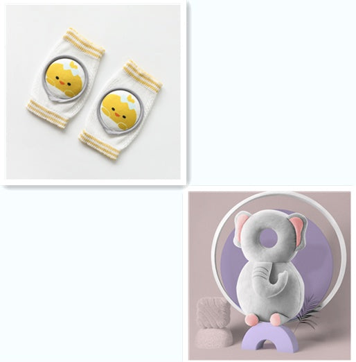 Baby-Knieschoner, Cartoon-Zubehör, Puppen-Ellbogenschoner, Baby-Lernset