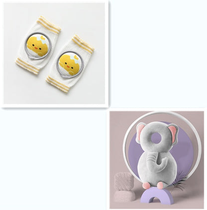 Baby-Knieschoner, Cartoon-Zubehör, Puppen-Ellbogenschoner, Baby-Lernset