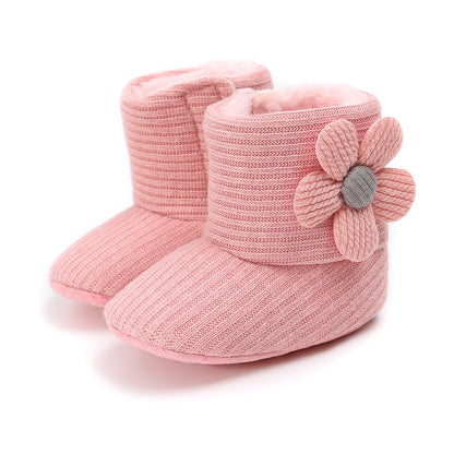 Sonnenblumen-Babyschuhe, warme Stiefel, Baumwollstiefel, Kleinkinderschuhe