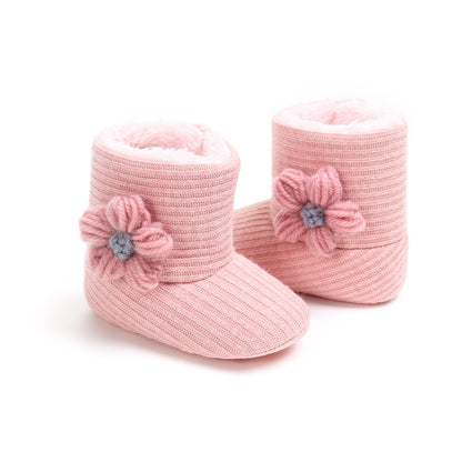 Sonnenblumen-Babyschuhe, warme Stiefel, Baumwollstiefel, Kleinkinderschuhe