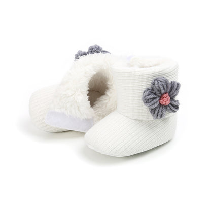 Sonnenblumen-Babyschuhe, warme Stiefel, Baumwollstiefel, Kleinkinderschuhe