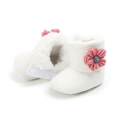 Sonnenblumen-Babyschuhe, warme Stiefel, Baumwollstiefel, Kleinkinderschuhe