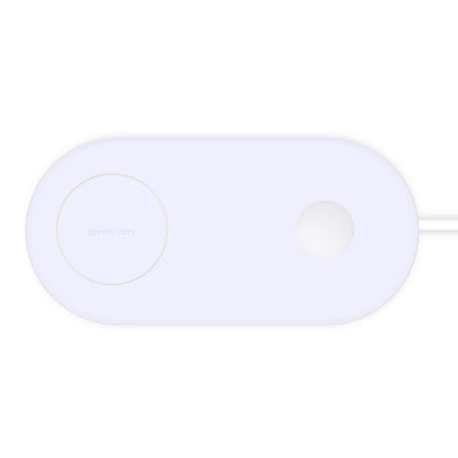 Kabelloses Dual-Ladegerät für Mobiltelefone unterstützt das Schnellladen von zwei Mobiltelefonen