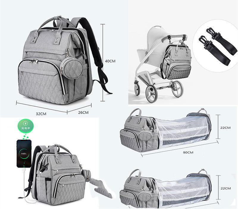 Umhängetasche für Mütter, große Kapazität, Mutter- und Babytasche