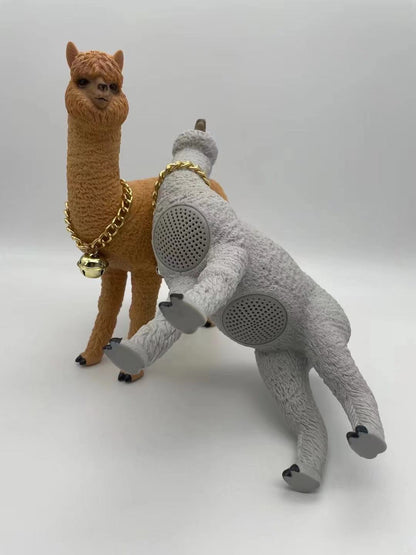 Tragbarer Bluetooth-Lautsprecher mit Cartoon-Alpaka-Funktion, FM-Radio, kabelloser Musik-Subwoofer, Soundbox für PC, Computer, Audio-Center