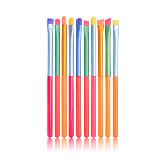 Komplettes Set tragbarer Make-up-Pinsel, Foundation- und Lidschattenpinsel-Set