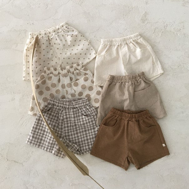 Sommerliche Babykleidung: Lässige Shorts aus Baumwolle und Leinen für Babys – dünn und bequem