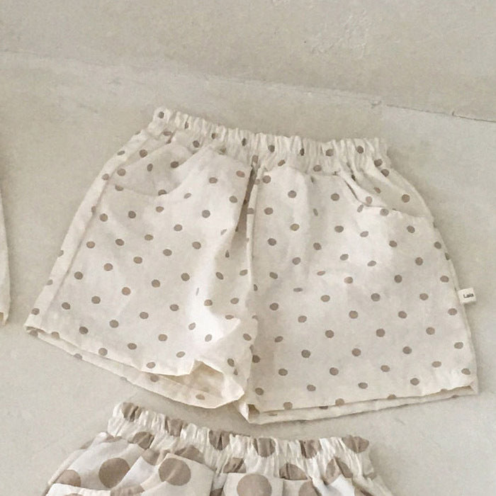 Sommerliche Babykleidung: Lässige Shorts aus Baumwolle und Leinen für Babys – dünn und bequem