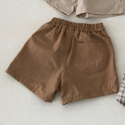 Sommerliche Babykleidung: Lässige Shorts aus Baumwolle und Leinen für Babys – dünn und bequem
