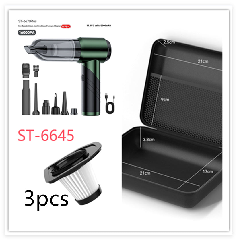 Auto- und Haushaltsstaubsauger mit Supersaugkraft, kleiner Handstaubsauger