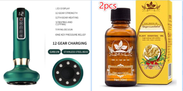 Elektrisches Vakuum-Schröpfmassagegerät für den Körper – Anti-Cellulite-Saugmassagegerät mit Gua-Sha-Saugfunktion – Gua-Sha-Massage-Körpergläser zur Fettverbrennung und Gewichtsreduktion