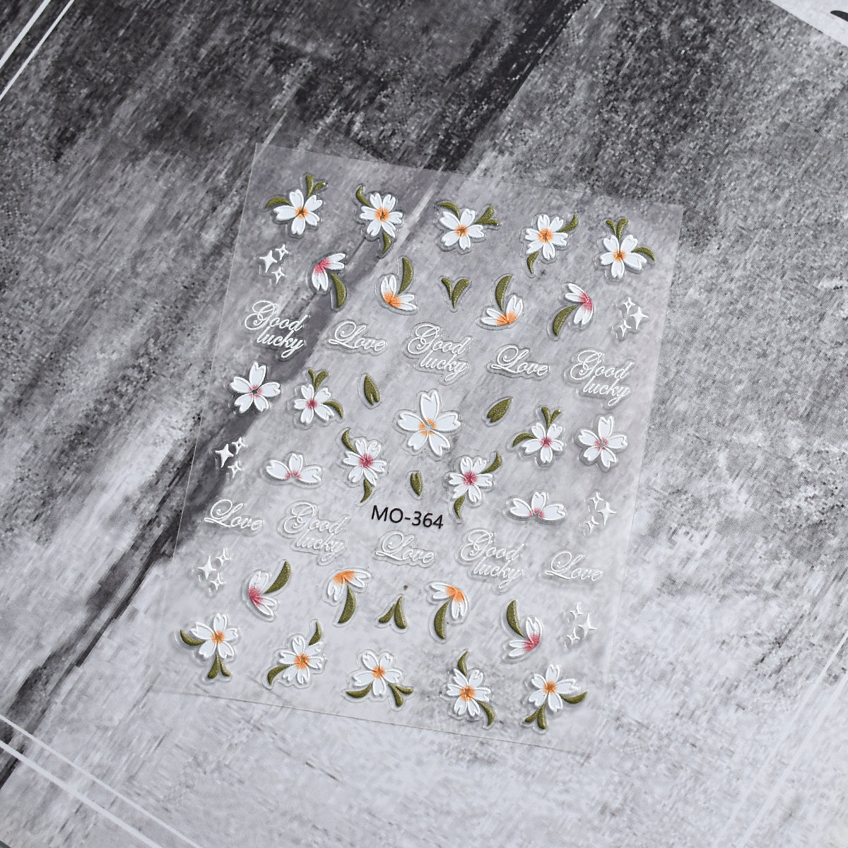 Kamelie 5D Relief Nagelsticker Stereo Ornament