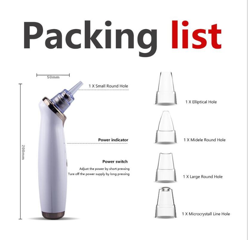 Elektrisches Sauggerät zur Mitesserentfernung, Gesichtsreinigungsgerät, Akne-Reinigungsgerät