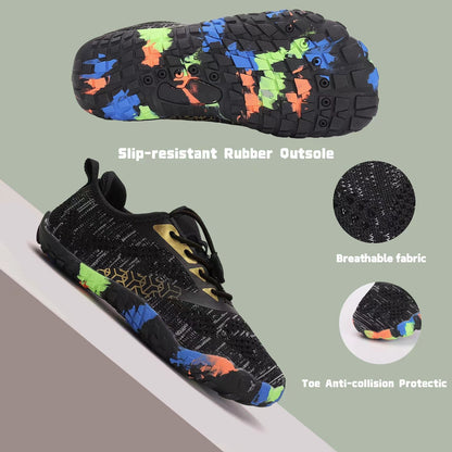 Sommerliche Kinder-Strandschuhe, niedrig geschnittene, gewebte Badeschuhe