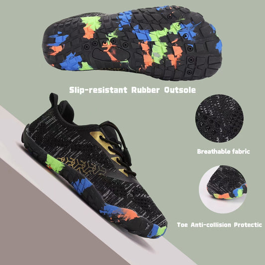 Sommerliche Kinder-Strandschuhe, niedrig geschnittene, gewebte Badeschuhe