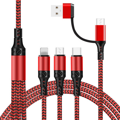 Schnelllade-Fünf-in-Eins-Datenkabel, eins für drei Ladekabel