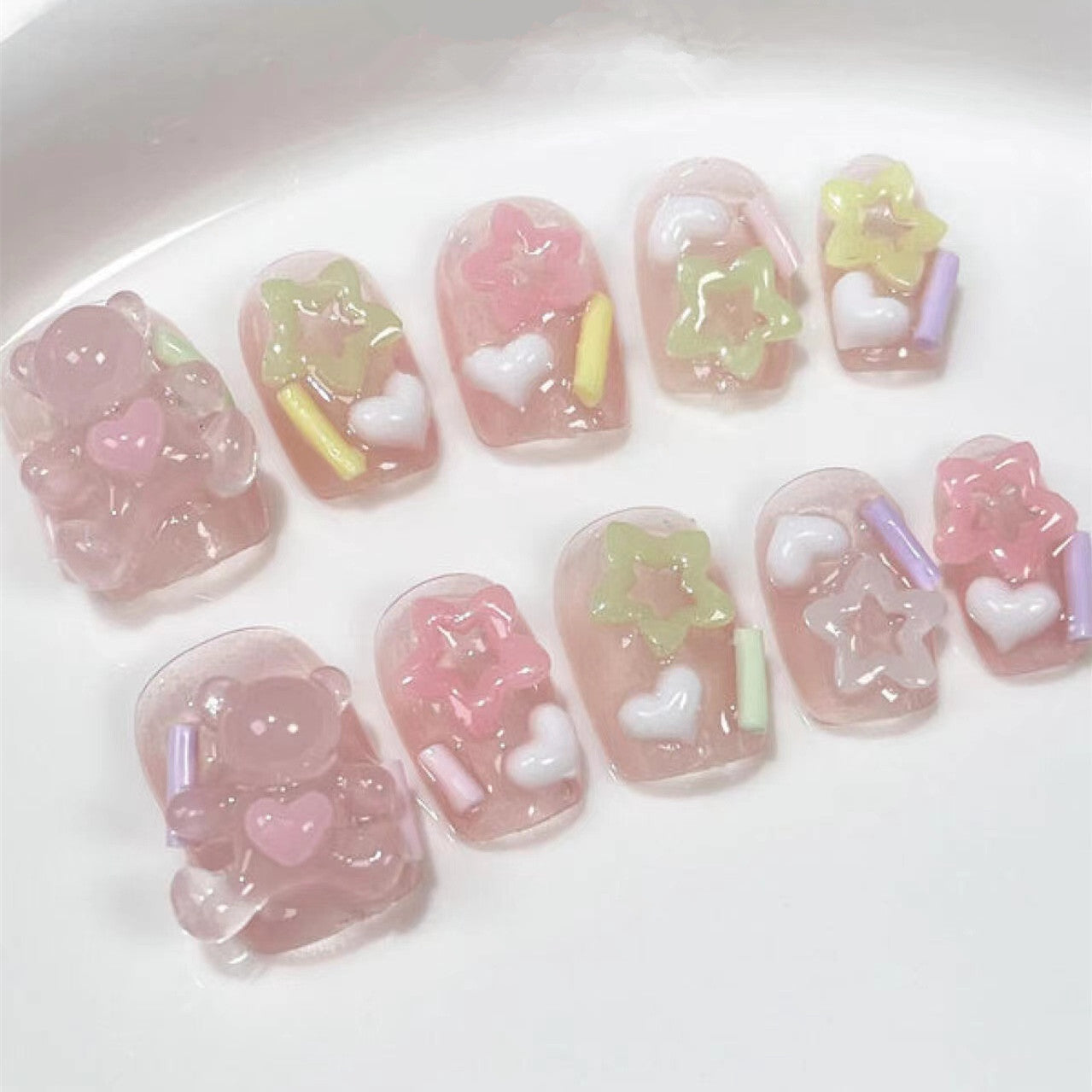 Luxus-Kunstnägel zum Aufkleben für Damen