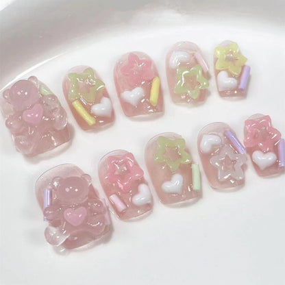 Luxus-Kunstnägel zum Aufkleben für Damen