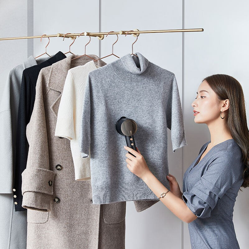 Wiederaufladbarer Haartrimmer, weißer Rasierer mit geradem Haarballen und Pillingfunktion