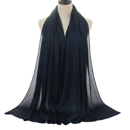 Natural wrinkle monochromatic national headdress