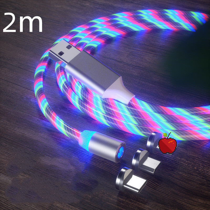 Magnetisches Ladekabel, Schnellladekabel, Beleuchtung, Micro-USB-Kabel, LED-Magnetladegerät, Typ-C-Kabel