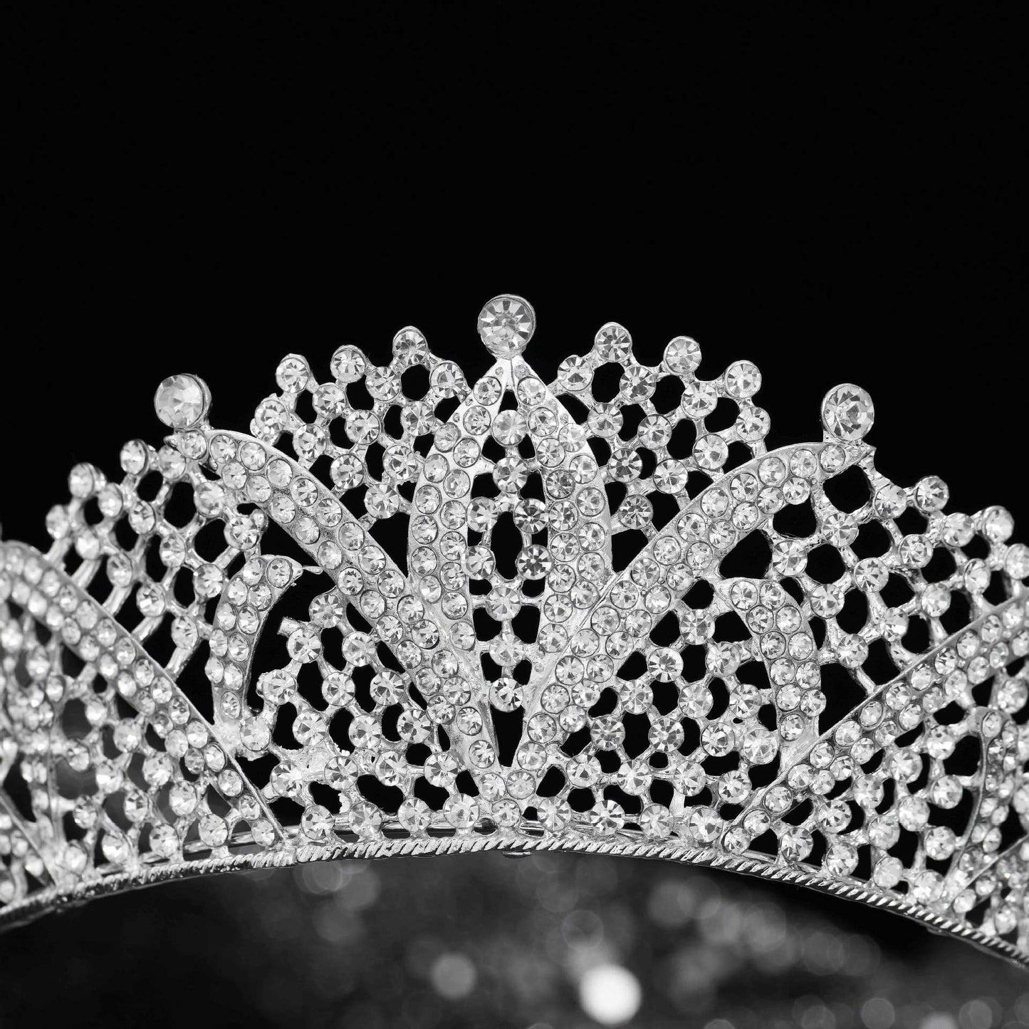 Europäisches und amerikanisches Zirkon-Volldiamant-Legierungs-Kronen-Stirnband