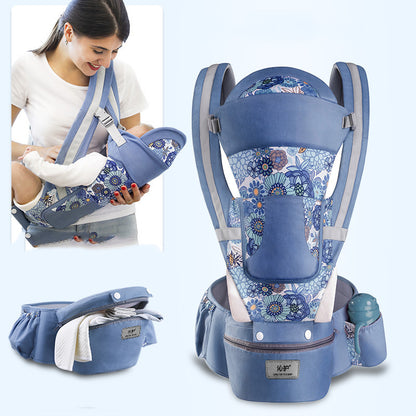 Ergonomische Babytrage, 3-in-1-Hüftsitztrage, ergonomische Känguru-Tragehilfe, Tragetuch für Babys, Babytragetuch mit Blickrichtung nach vorne