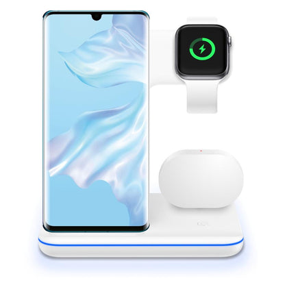 Kompatibles kabelloses Ladegerät für Mobiltelefone, Smartwatches und Kopfhörer – 3-in-1-Ladestation