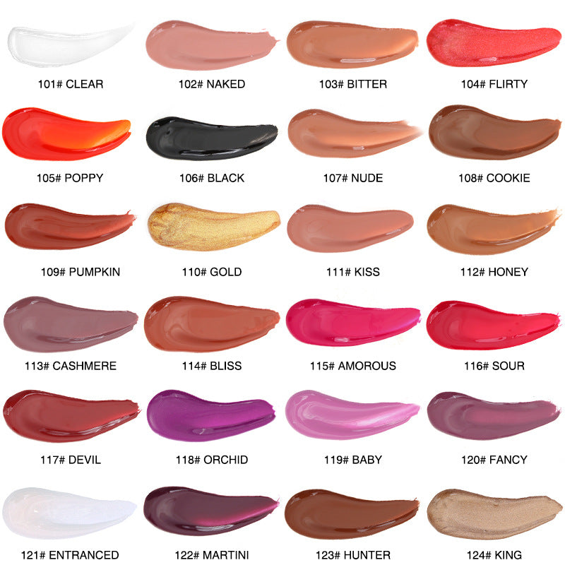 Fester Jelly-Lippenstift, Kristall-Lippenbalsam, Wasserwellen-Spiegel-Lipgloss, lang anhaltender, feuchtigkeitsspendender Lippenglanz, Lippenpflege-Make-up